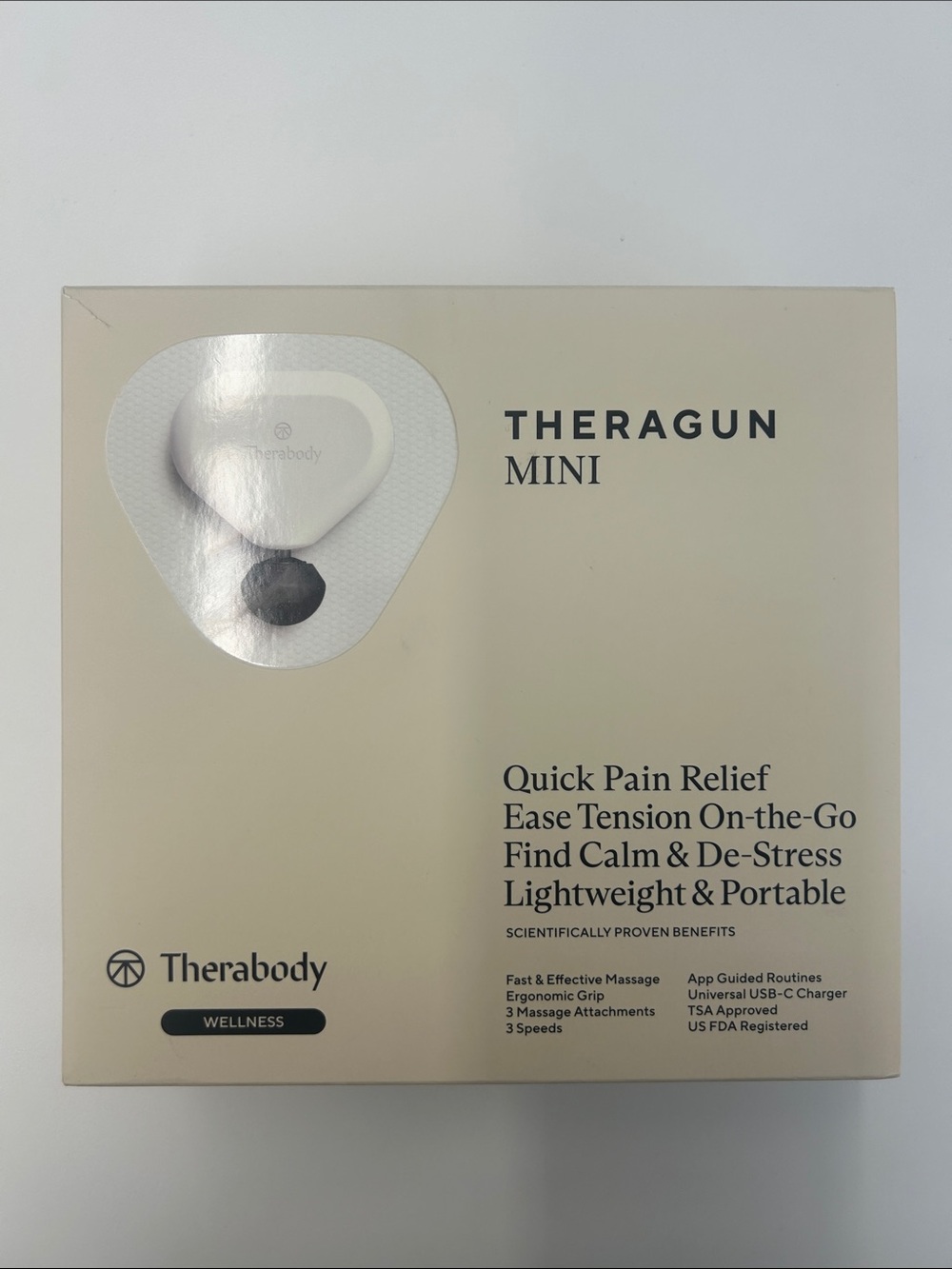 Therabody Theragun Mini Portable Massager - Cream/White